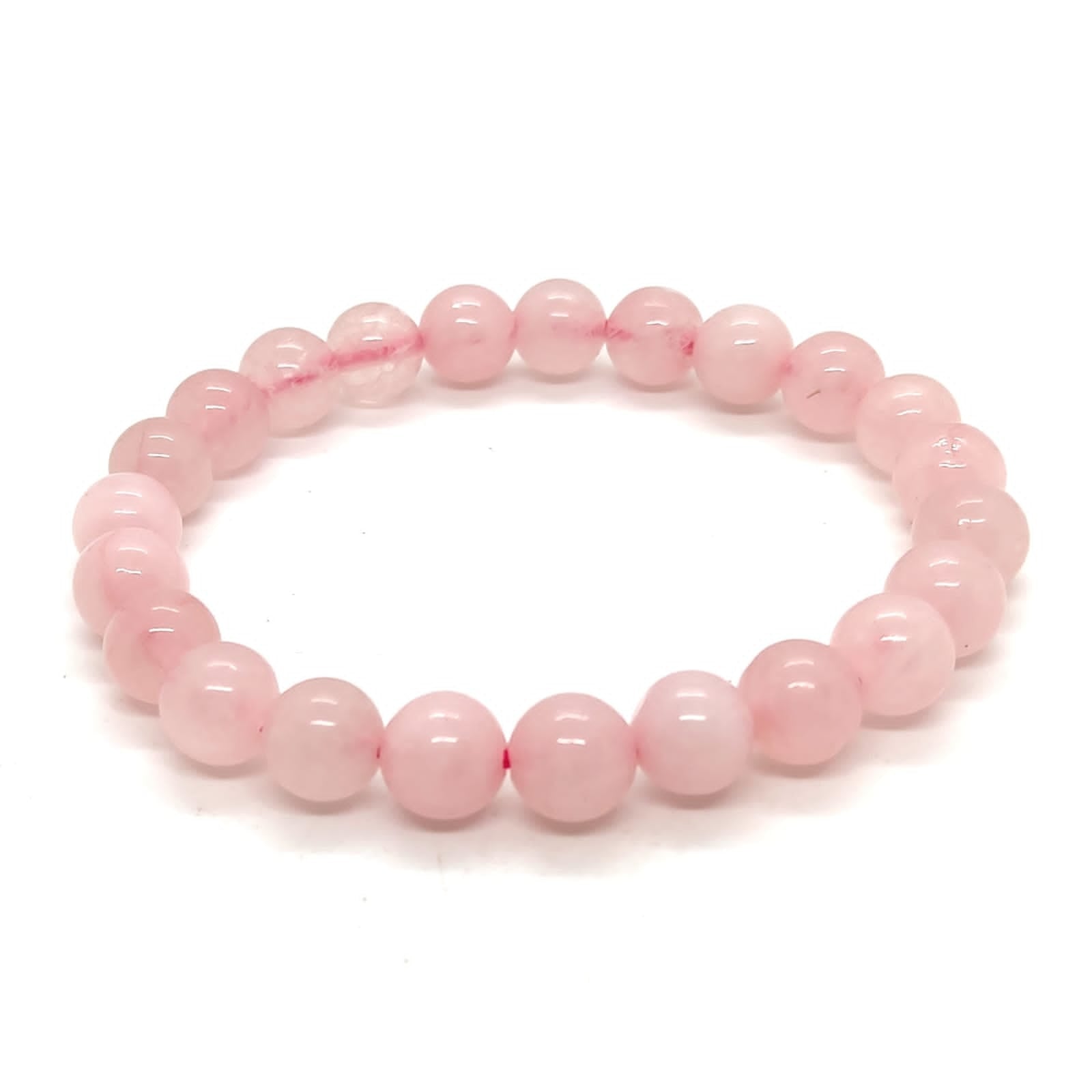Rose Quartz Natural With Certified Bracelet
